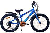 NERF Kinderfiets - Jongens - 20 inch - Satijn Blauw - 6 Speed
