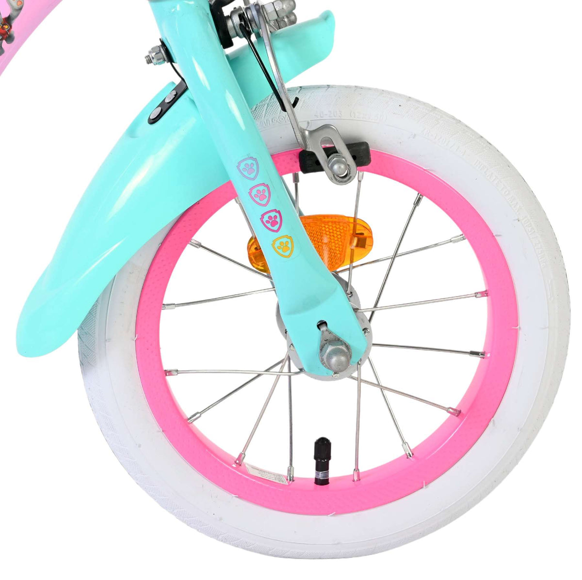 Paw Patrol Kinderfiets - Meisjes - 12 inch - Roze - Twee handremmen