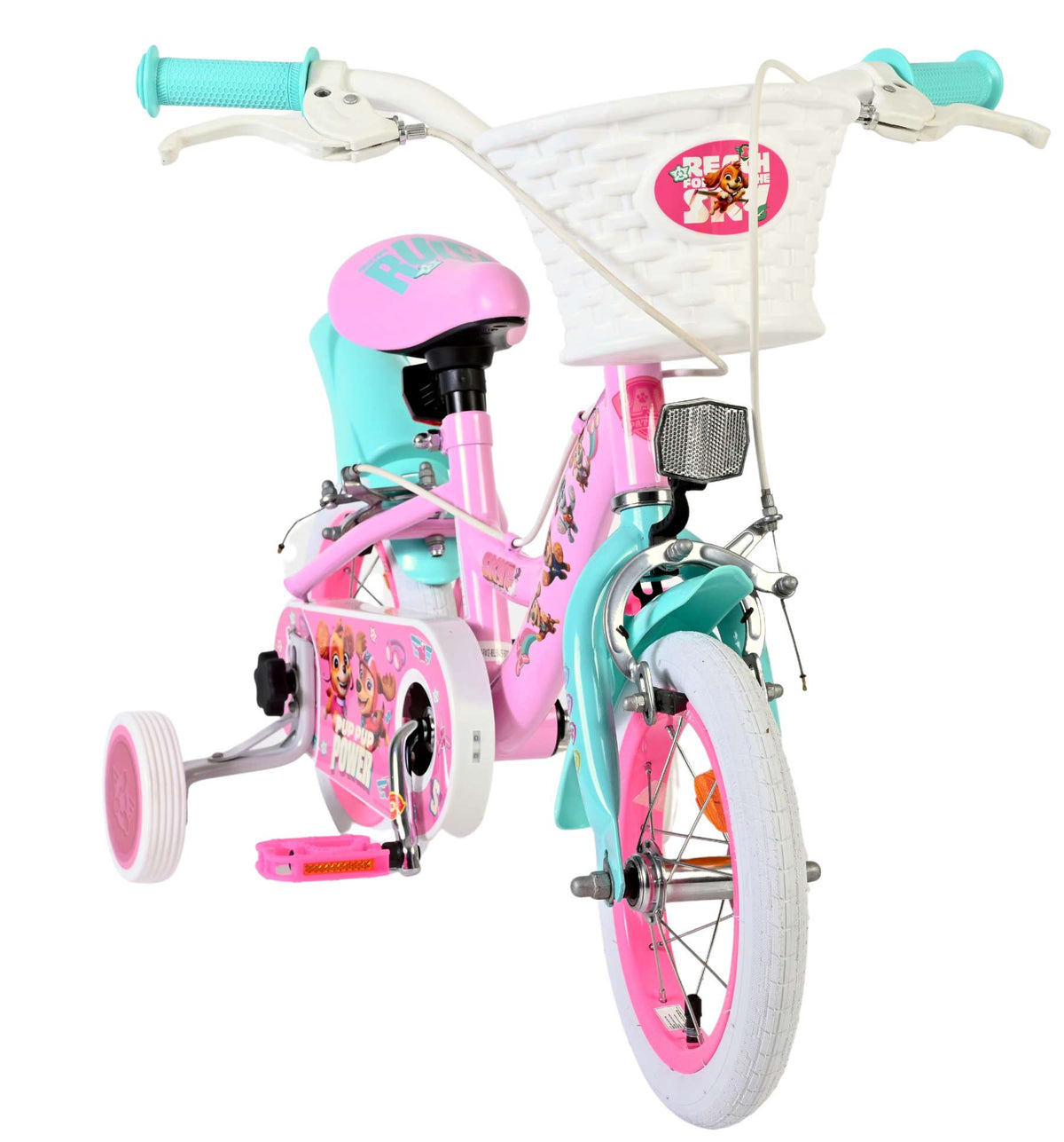 Paw Patrol Kinderfiets - Meisjes - 12 inch - Roze - Twee handremmen