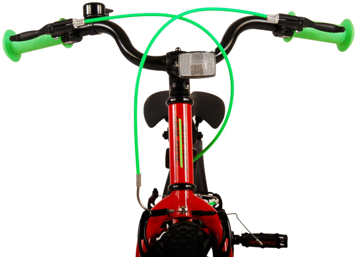 Volare Rocky Kinderfiets - Jongens - 14 inch - Rood - Twee handremmen