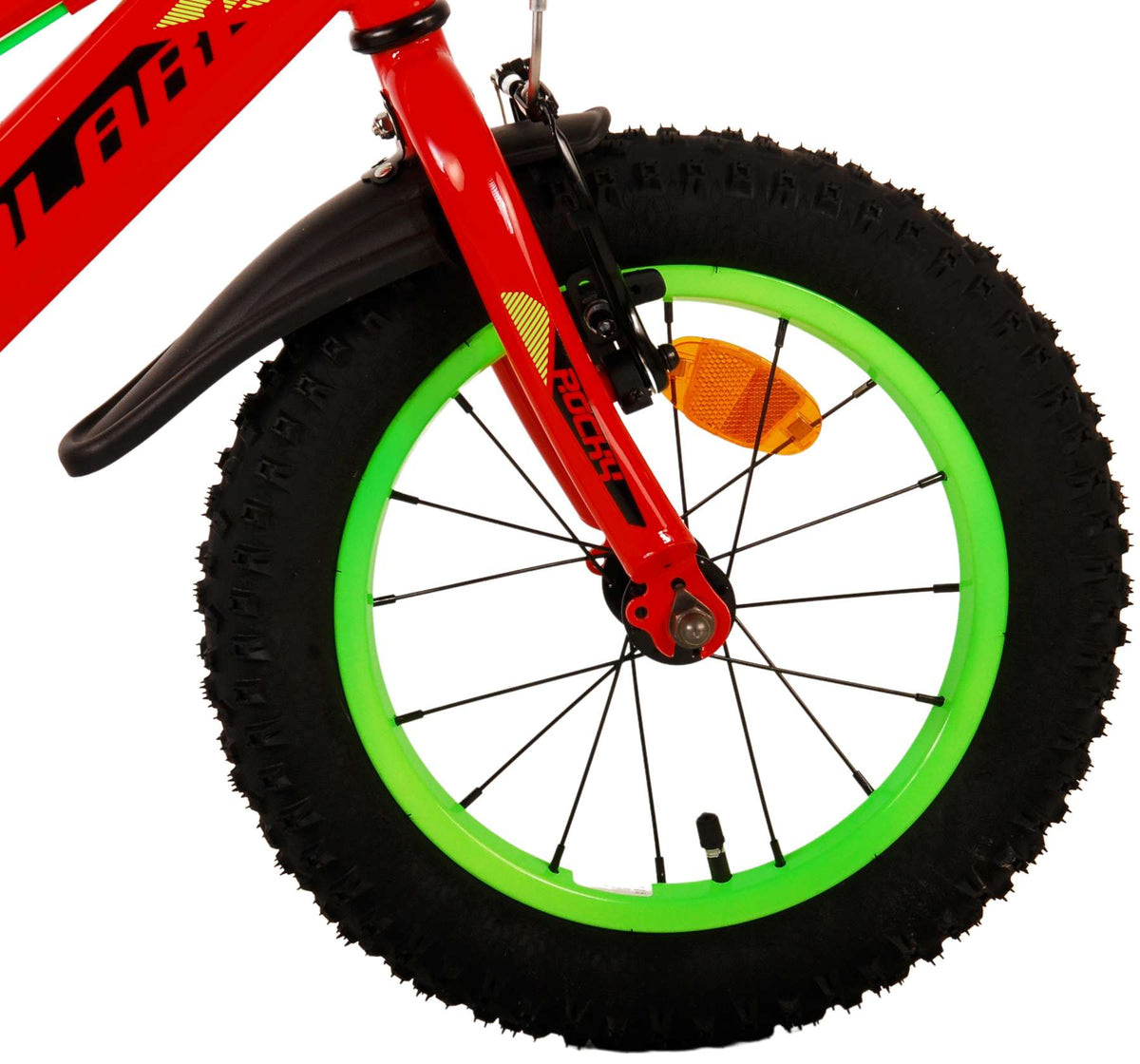 Volare Rocky Kinderfiets - Jongens - 14 inch - Rood - Twee handremmen