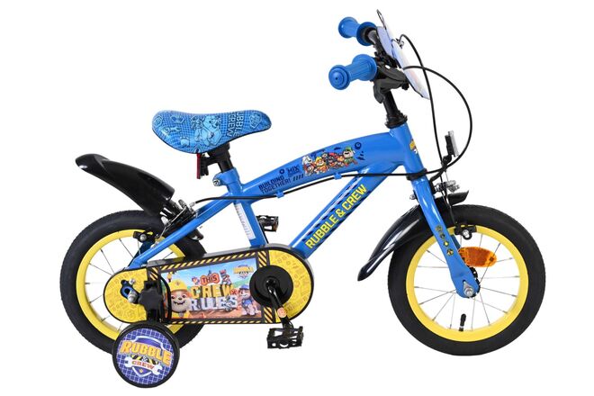 Paw Patrol -Rubble & Crew - Kinderfiets - Jongens - 12 inch - Blauw - Twee handremmen