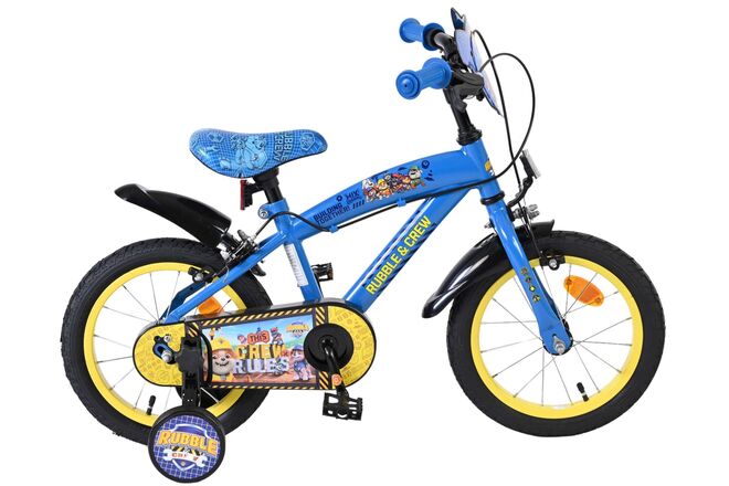 Paw Patrol -Rubble & Crew Kinderfiets - Jongens - 14 inch - Blauw - Twee handremmen