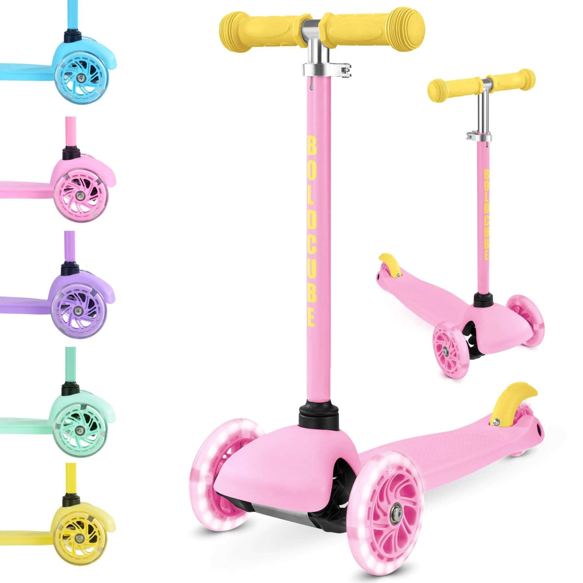 BOLDCUBE Teeny driewielstep - Roze