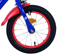 Turbo Crew Kinderfiets - Jongens - 14 inch - Blauw Rood - Twee handremmen