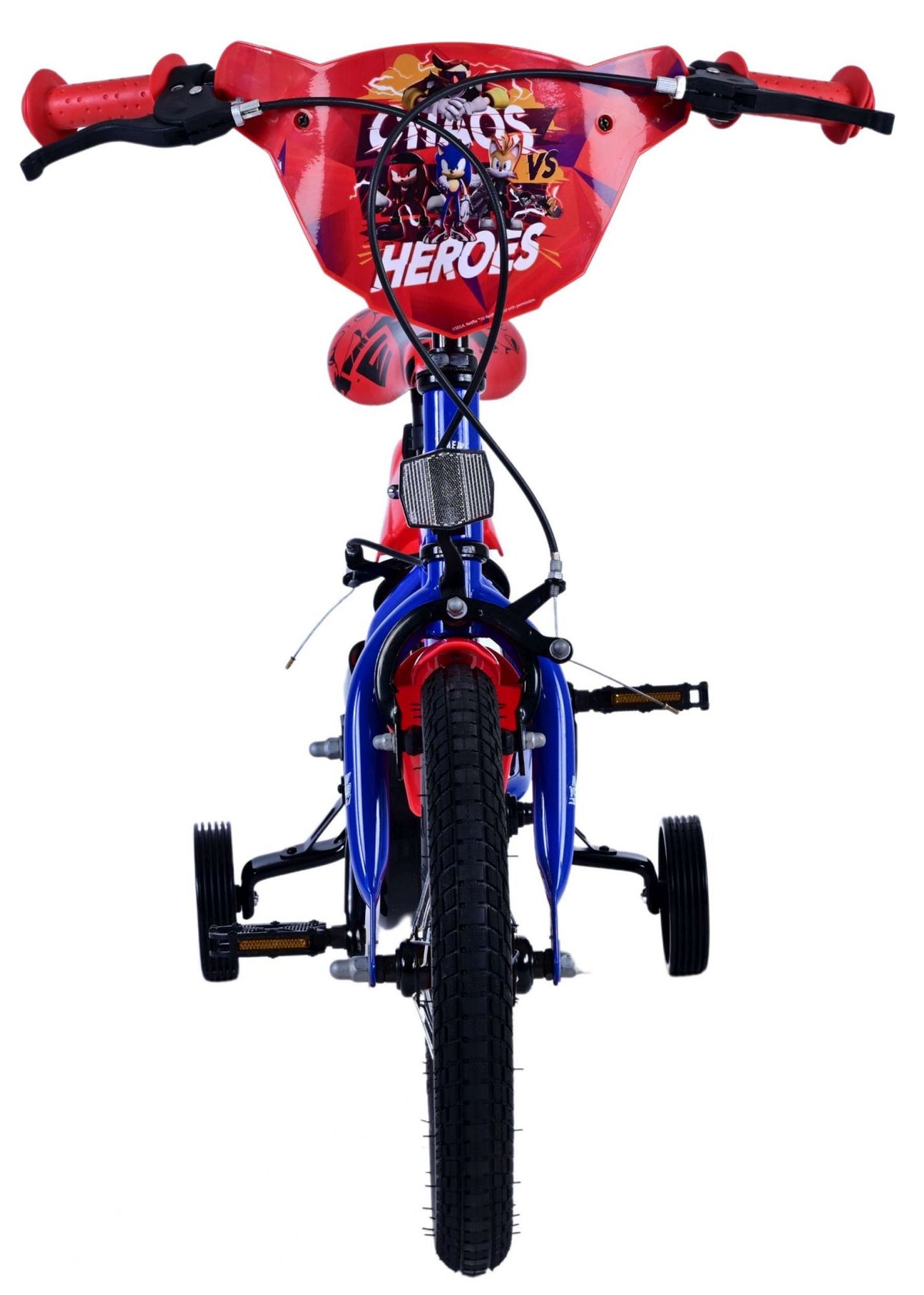 Turbo Crew Kinderfiets - Jongens - 14 inch - Blauw Rood - Twee handremmen