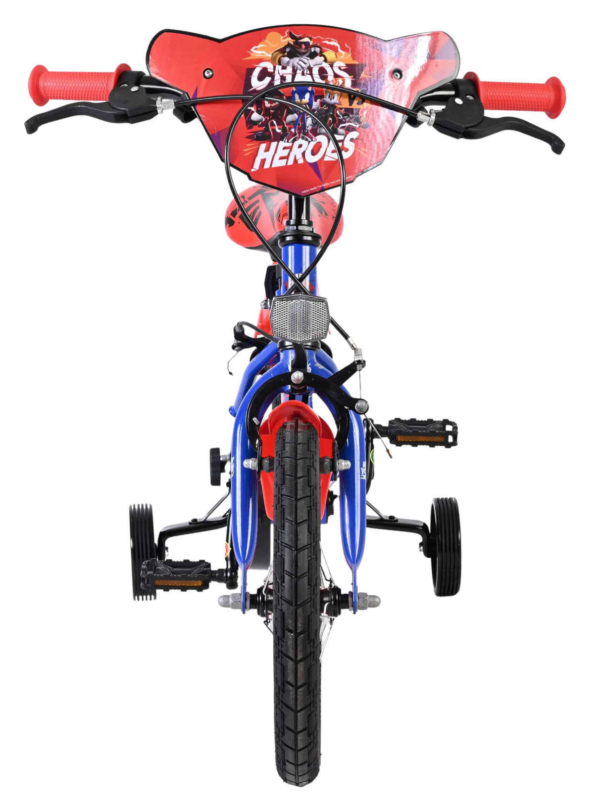 Sonic Prime Kinderfiets - Jongens - 14 inch - Blauw Rood - Twee handremmen