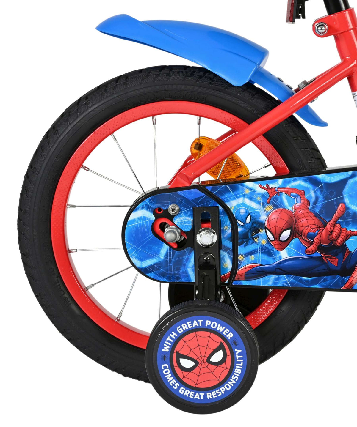 Marvel Spider-Man Kinderfiets - Jongens - 14 inch - Rood/Blauw