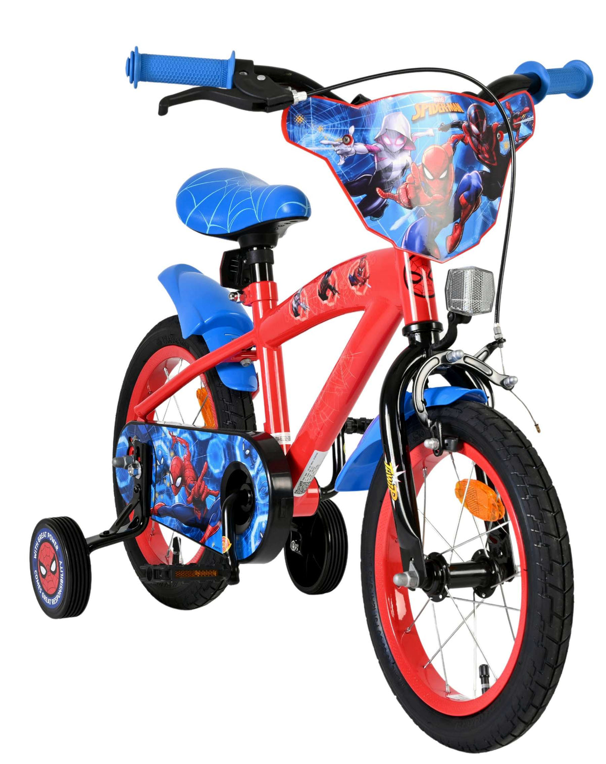 Marvel Spider-Man Kinderfiets - Jongens - 14 inch - Rood/Blauw