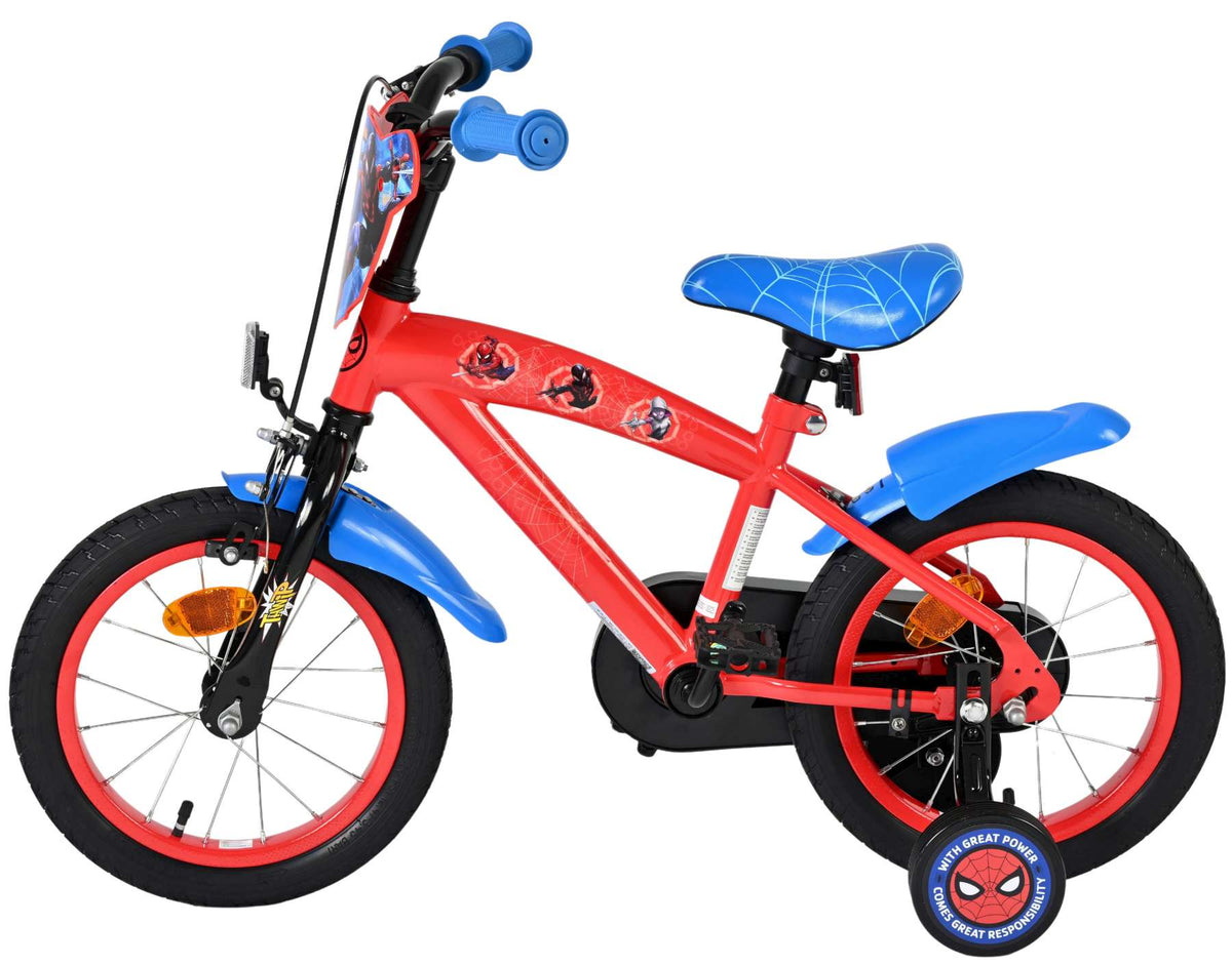Marvel Spider-Man Kinderfiets - Jongens - 14 inch - Rood/Blauw