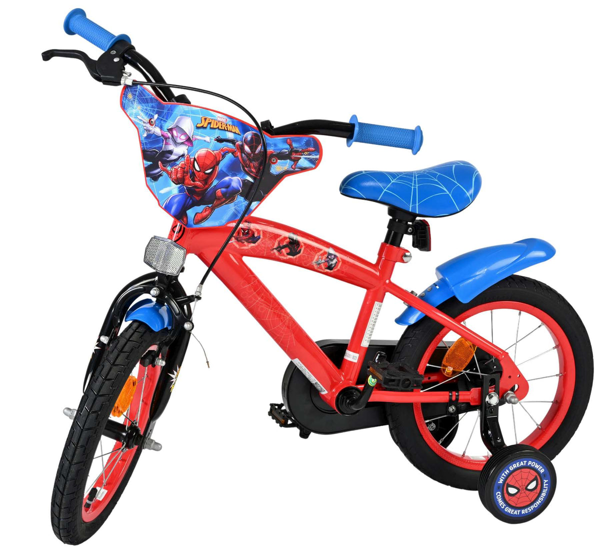 Marvel Spider-Man Kinderfiets - Jongens - 14 inch - Rood/Blauw