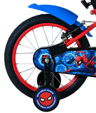 Spider-Man Kinderfiets - Jongens - 16 inch - Blauw/Rood - Twee handremmen