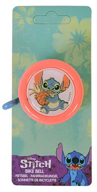 Disney Stitch Fietsbel - Roze / Koraal Blauw