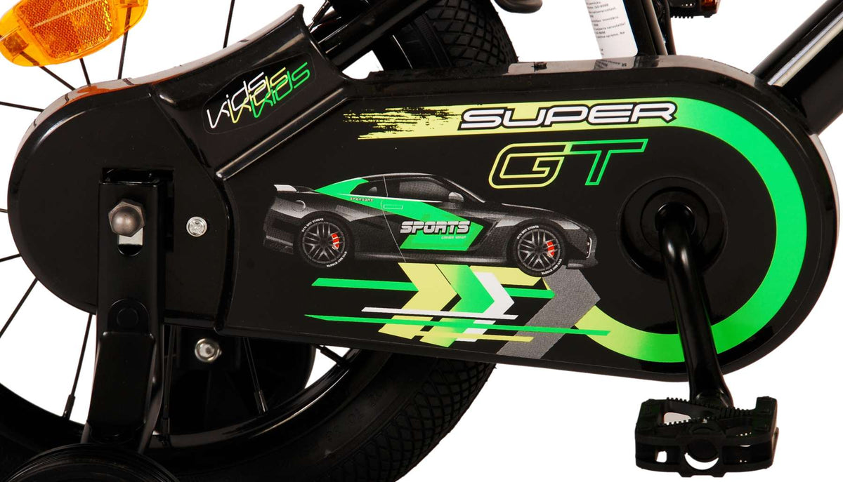 Volare Super GT Kinderfiets - Jongens - 14 inch - Groen - Twee handremmen
