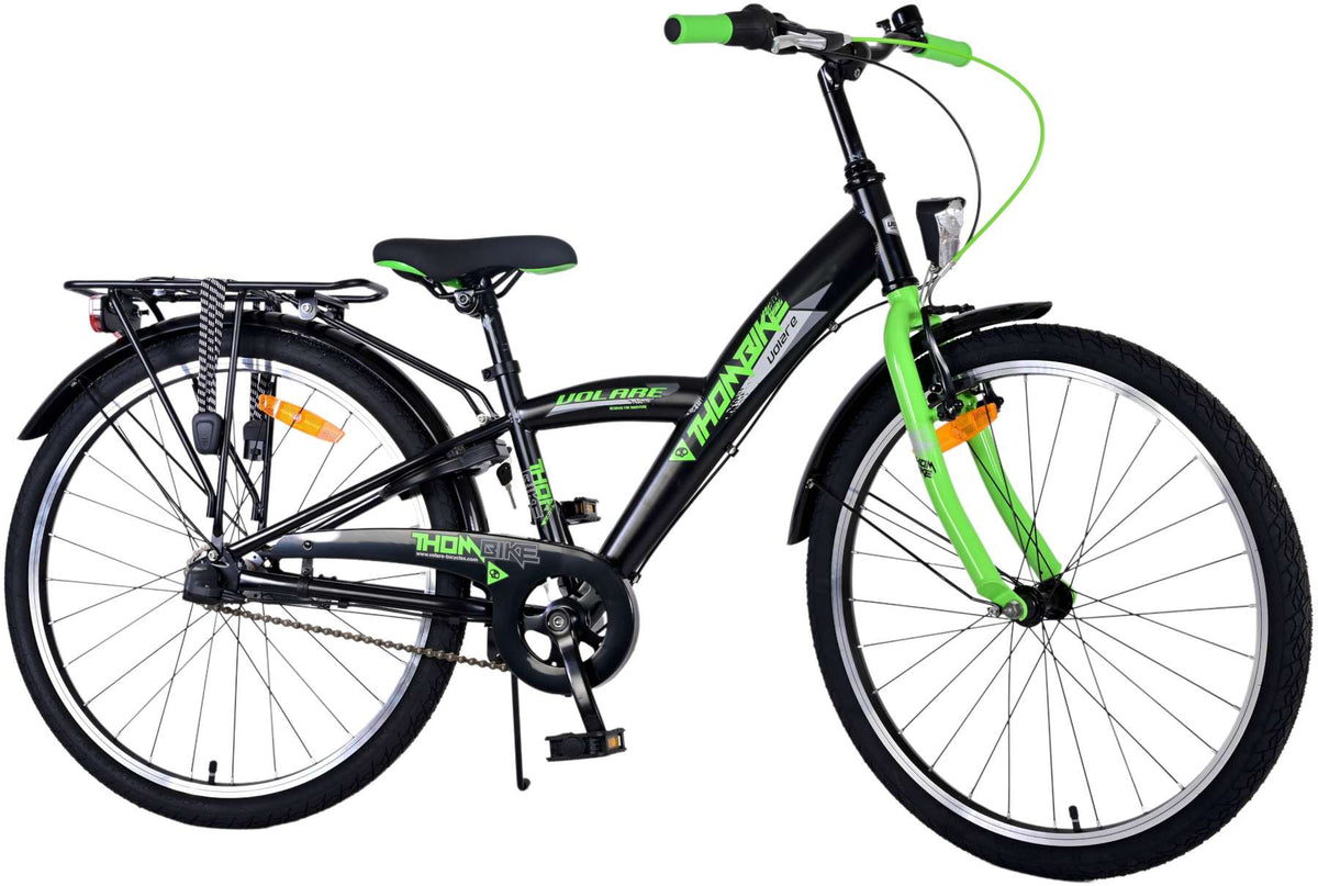 Volare Thombike Kinderfiets - Jongens - 24 inch - Groen Zwart - Nexus 3