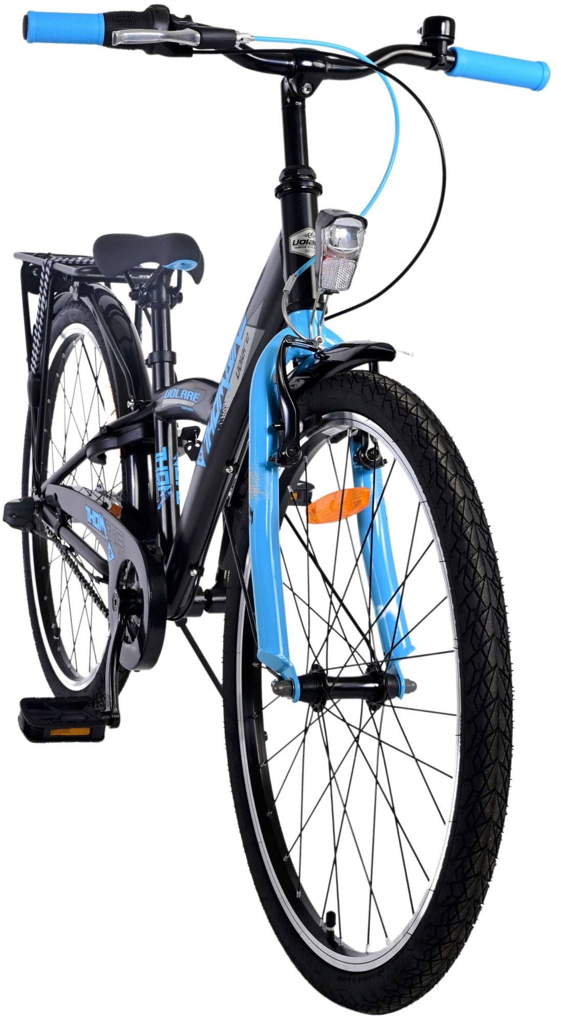 Volare Thombike Kinderfiets - Jongens - 24 inch - Zwart Blauw - Shimano Nexus 3