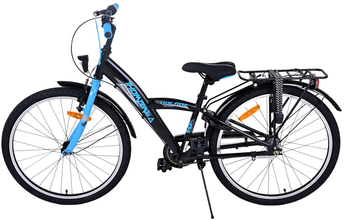 Volare Thombike Kinderfiets - Jongens - 24 inch - Zwart Blauw - Shimano Nexus 3