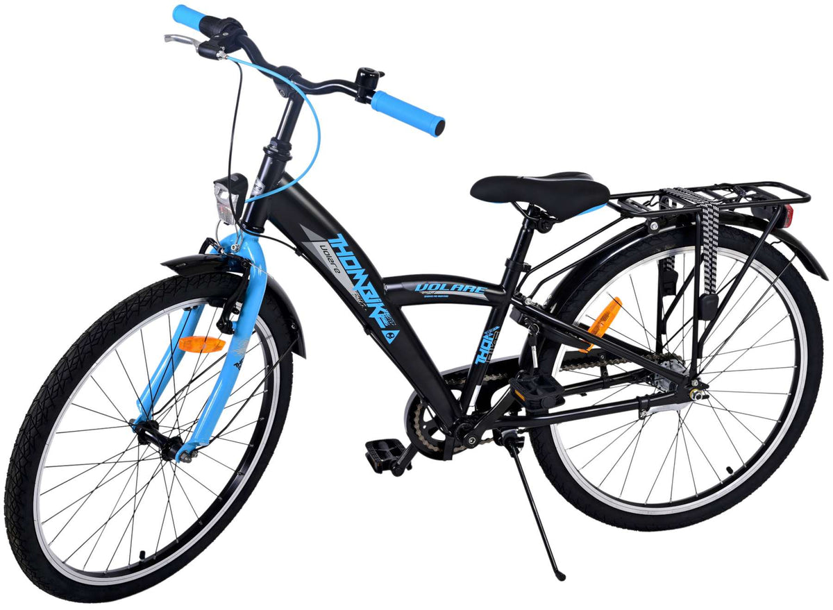 Volare Thombike Kinderfiets - Jongens - 24 inch - Zwart Blauw - Shimano Nexus 3