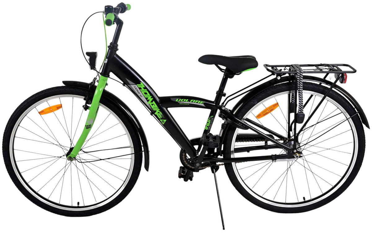 Volare Thombike Kinderfiets - Jongens - 26 inch - Zwart Groen - Nexus 3