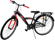 Volare Thombike Kinderfiets - Jongens - 26 inch - Zwart Rood - Nexus 3