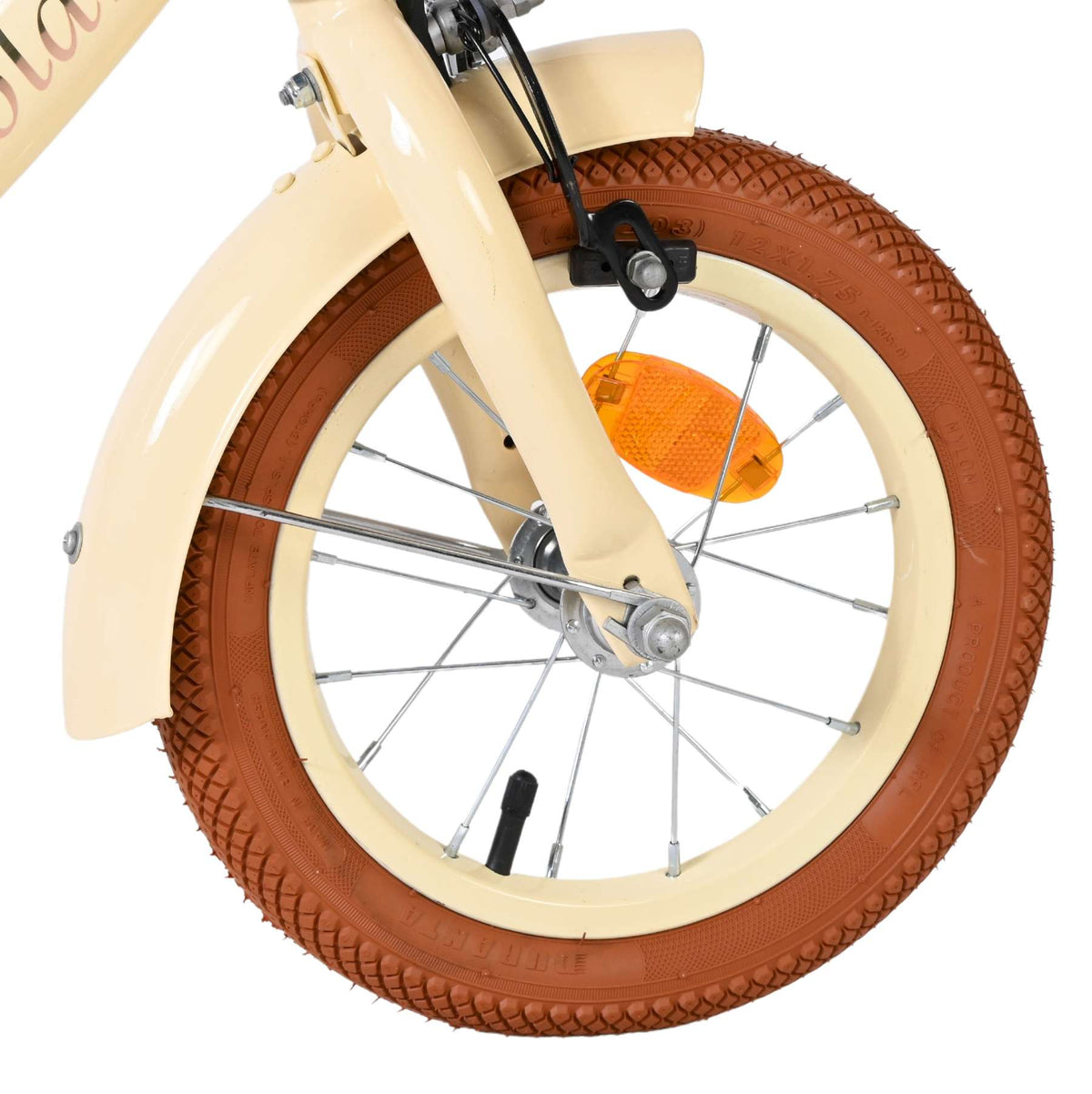 Volare Ashley Kinderfiets - Meisjes - 12 inch - Creme - Twee handremmen