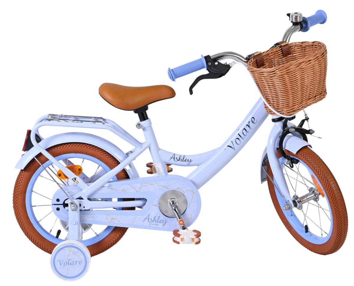 Volare Ashley Kinderfiets - Meisjes - 14 inch - Pastel Blauw