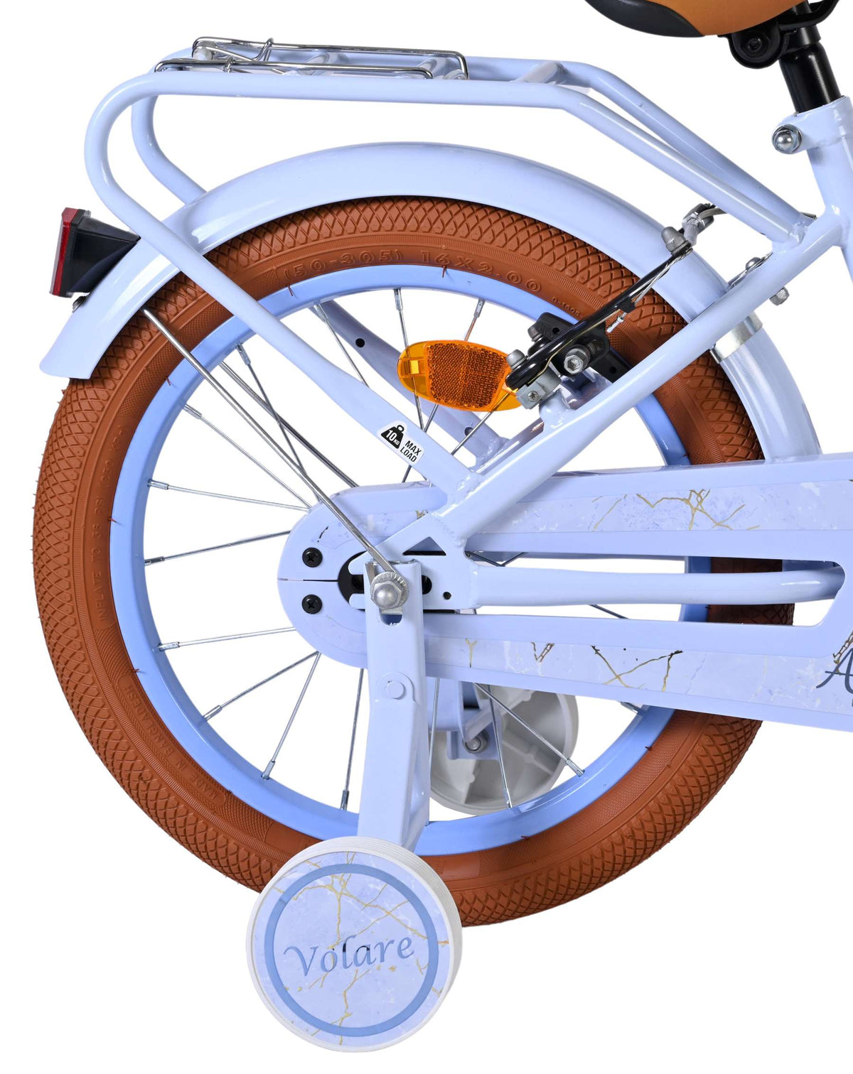 Volare Ashley Kinderfiets - Meisjes - 16 inch - Pastel Blauw- Twee Handremmen