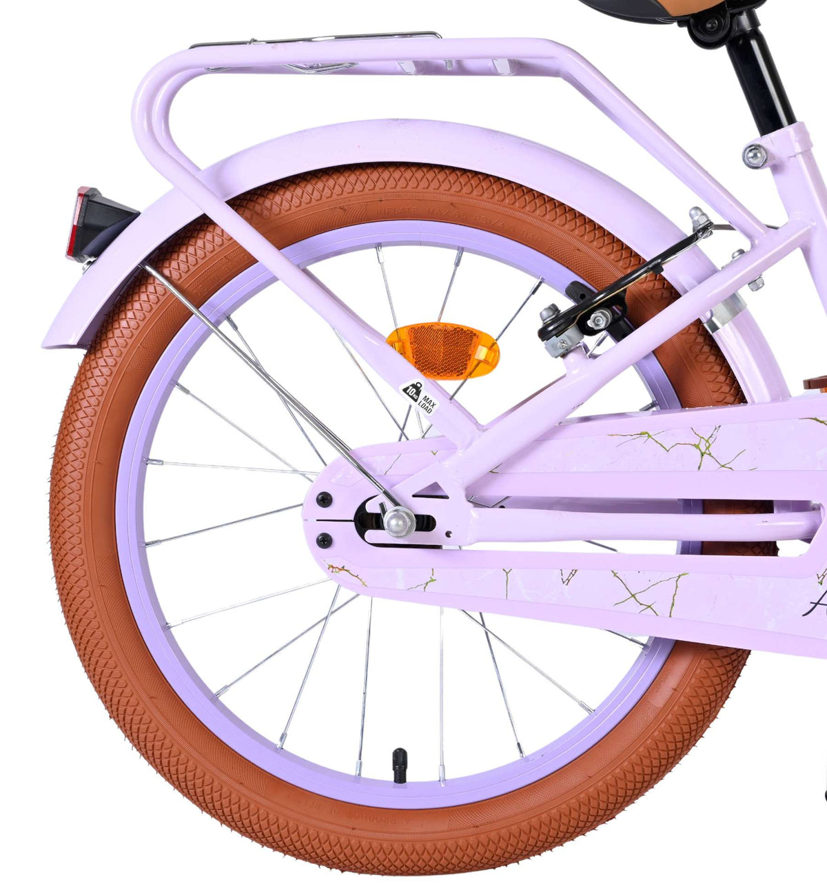 Volare Ashley Kinderfiets - Meisjes - 18 inch - Lila - Twee handremmen