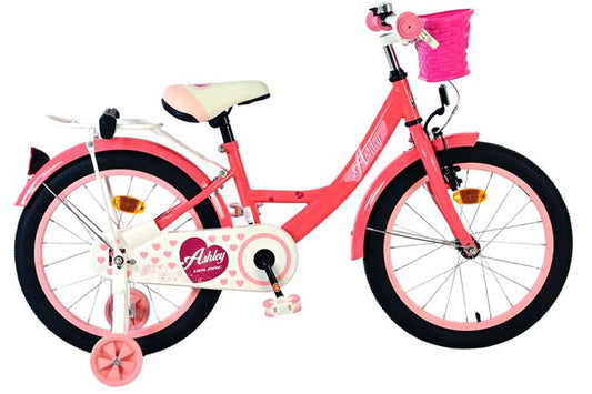 Volare Ashley Kinderfiets - Meisjes - 18 inch - Roze Rood
