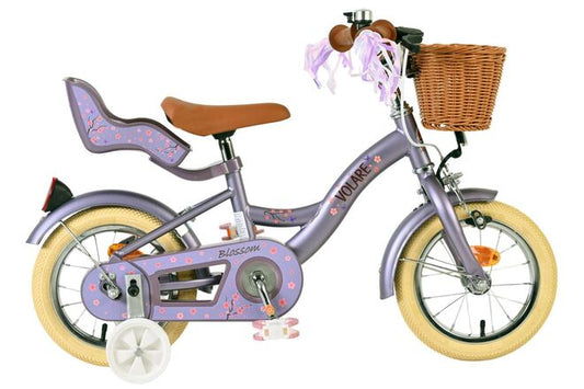 Volare Blossom Kinderfiets - Meisjes - 12 inch - Paars