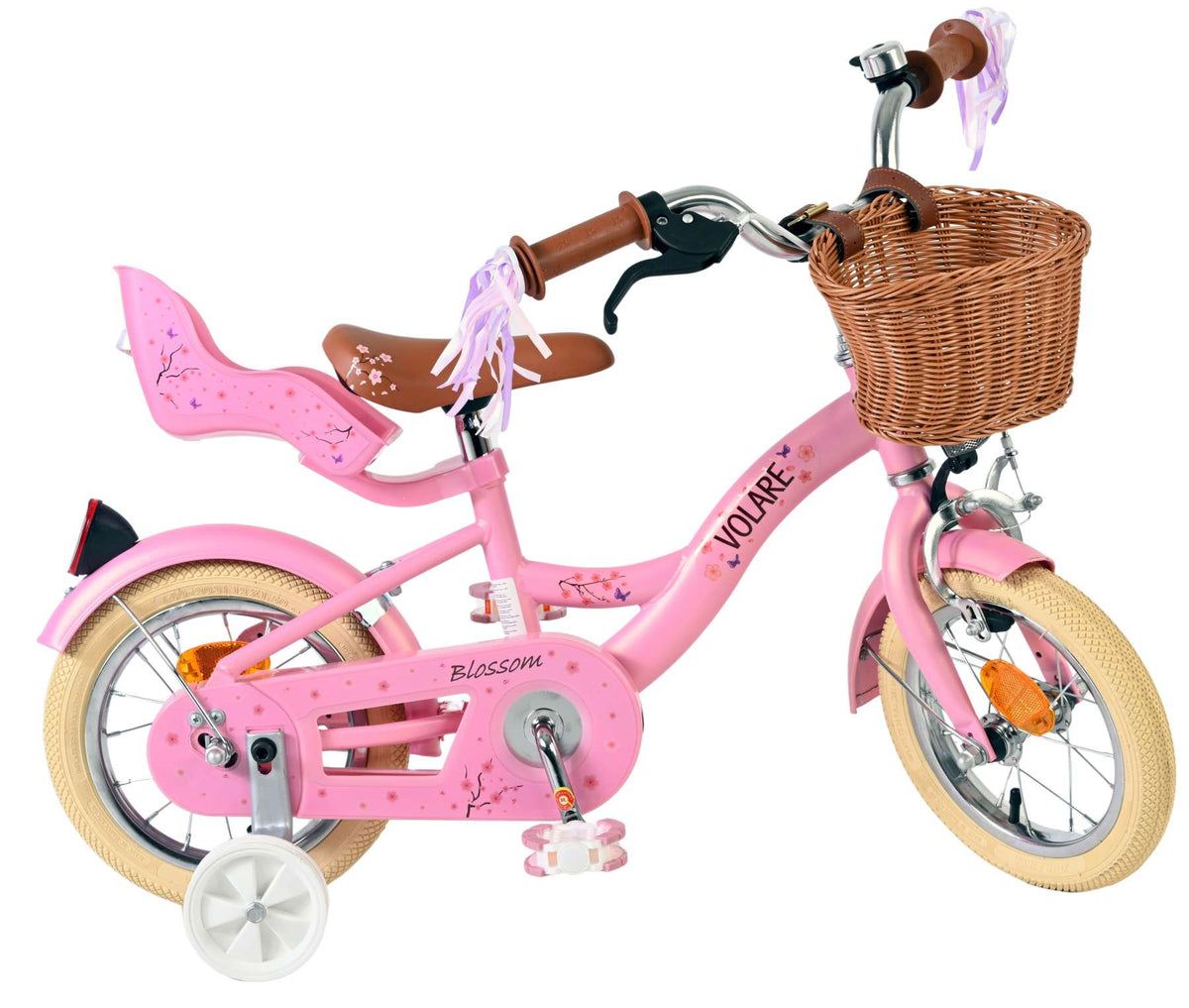 Volare Blossom Kinderfiets - Meisjes - 12 inch - Roze
