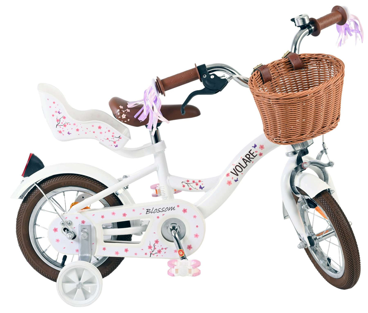 Volare Blossom Kinderfiets - Meisjes - 12 inch - Wit