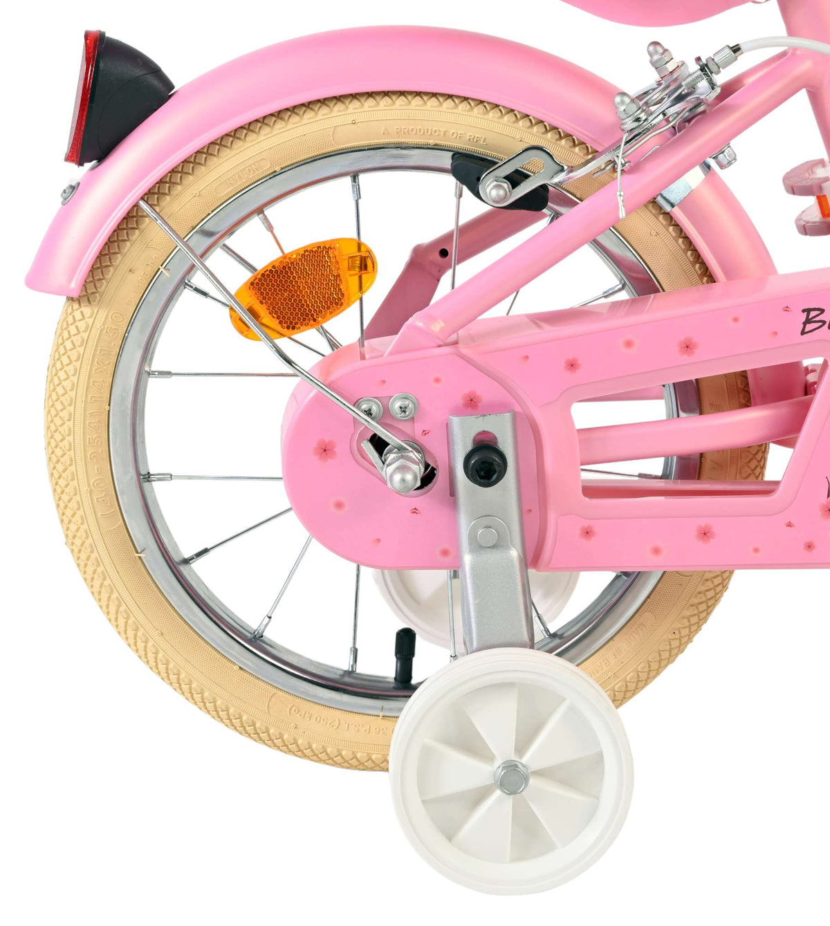 Volare Blossom Kinderfiets - Meisjes - 14 inch - Roze - Twee Handremmen