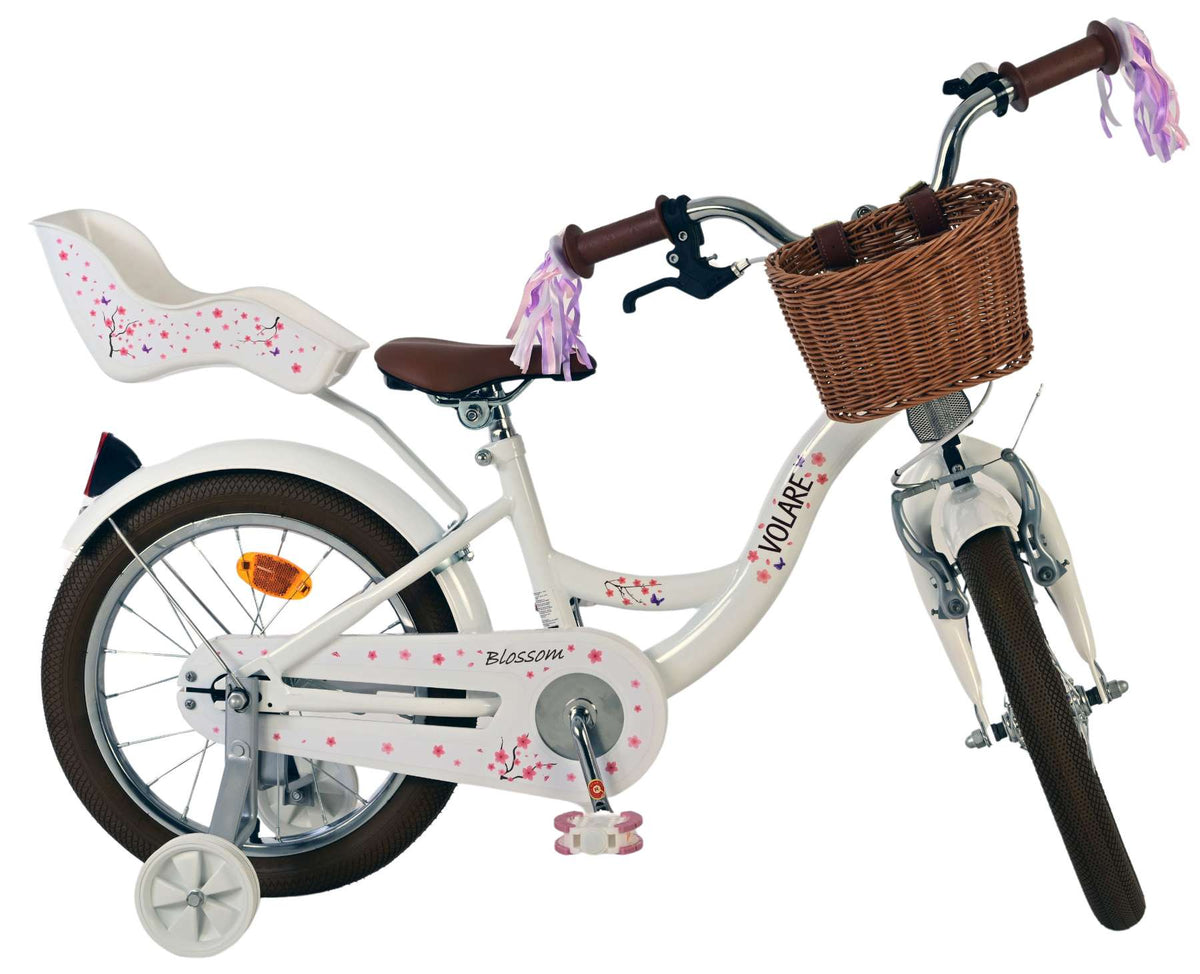 Volare Blossom Kinderfiets - Meisjes - 16 inch - Wit