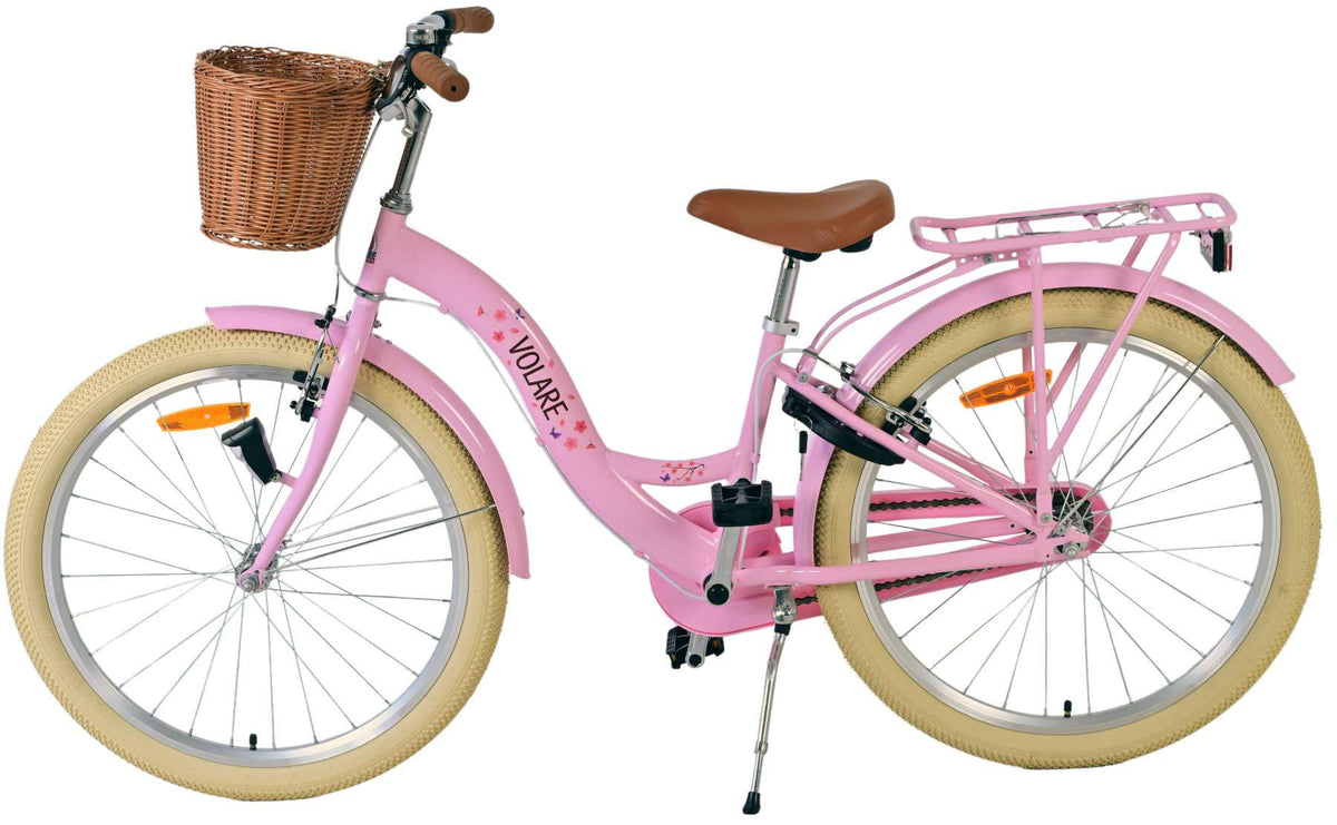Volare Blossom Kinderfiets - Meisjes - 24 inch - Roze - Twee handremmen