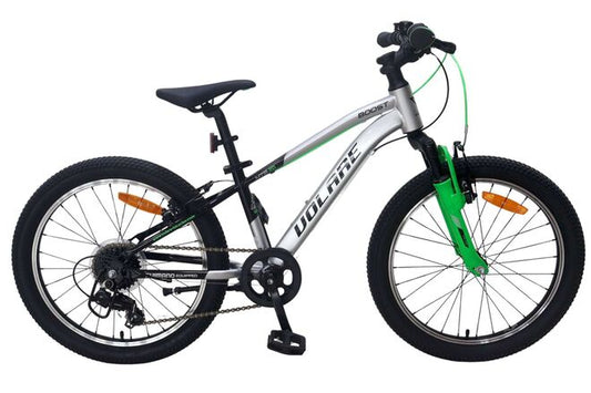 Volare Boost Kinderfiets - 26 inch - Zilver Groen - 21 versnellingen