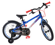 Volare Chrome Kinderfiets - Jongens - 16 inch - Blauw Zilver - Twee Handremmen