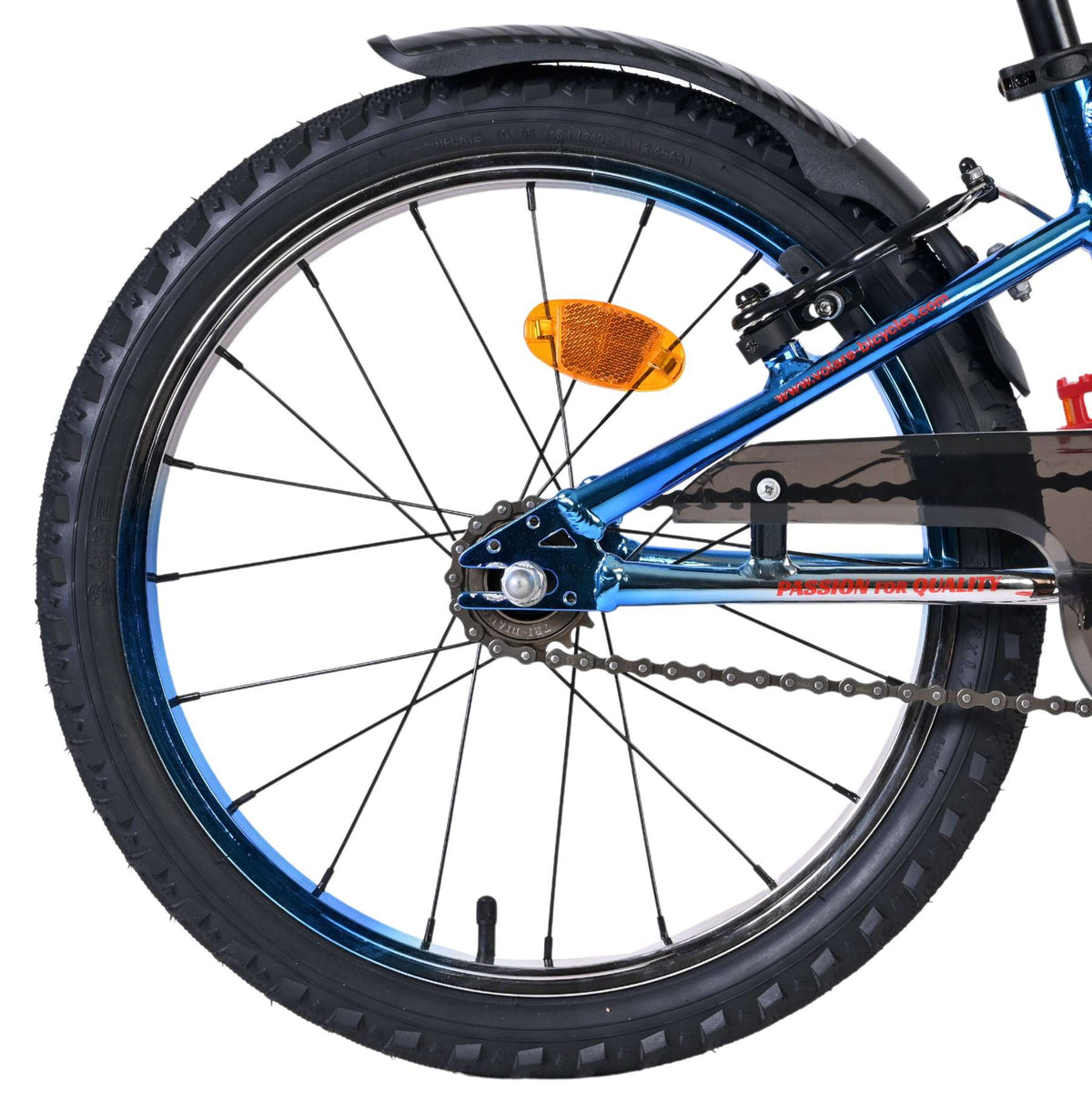 Volare Chrome Kinderfiets - Jongens - 20 inch - Blauw Zilver - 6 versnellingen