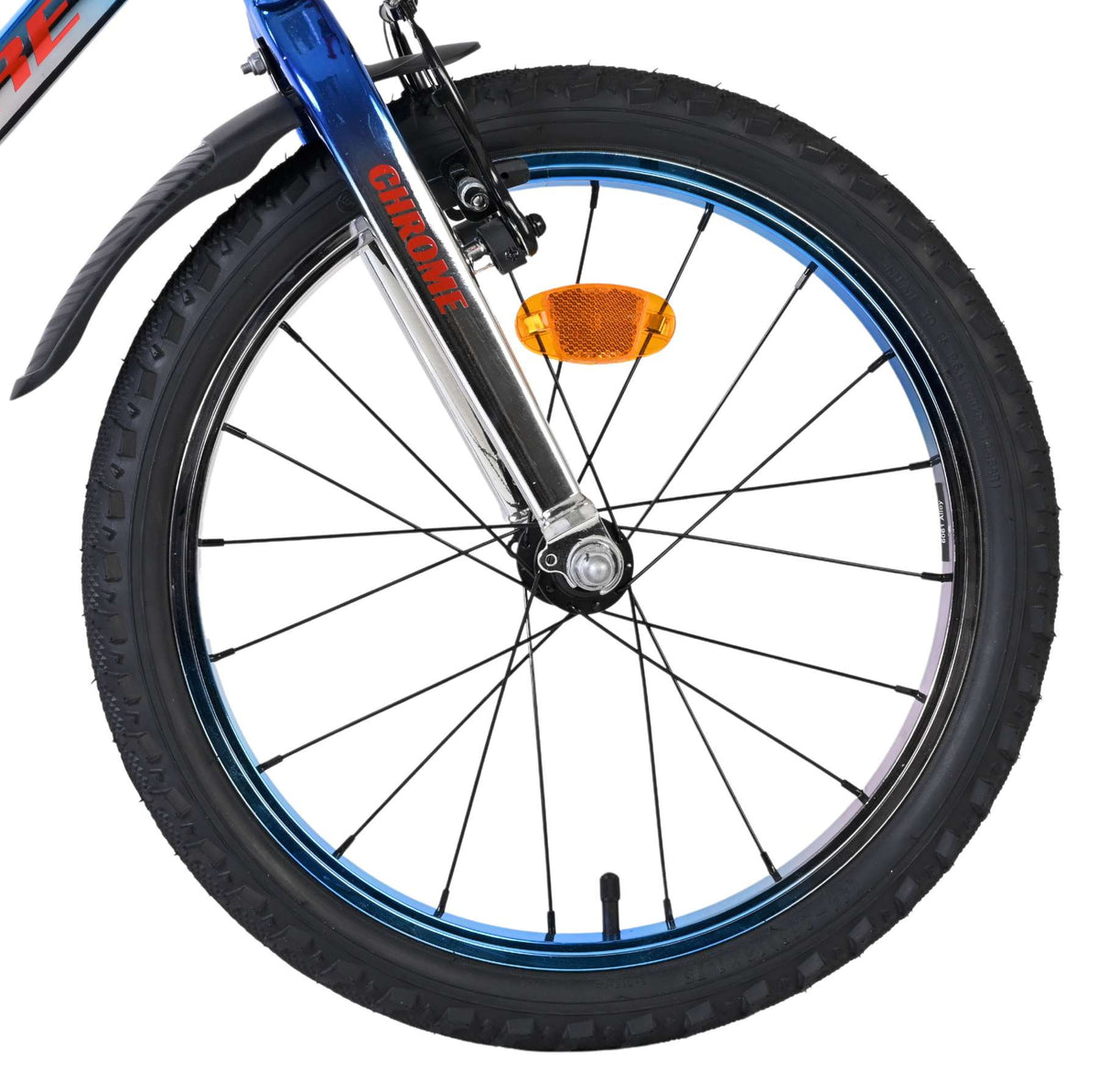 Volare Chrome Kinderfiets - Jongens - 20 inch - Blauw Zilver - 6 versnellingen