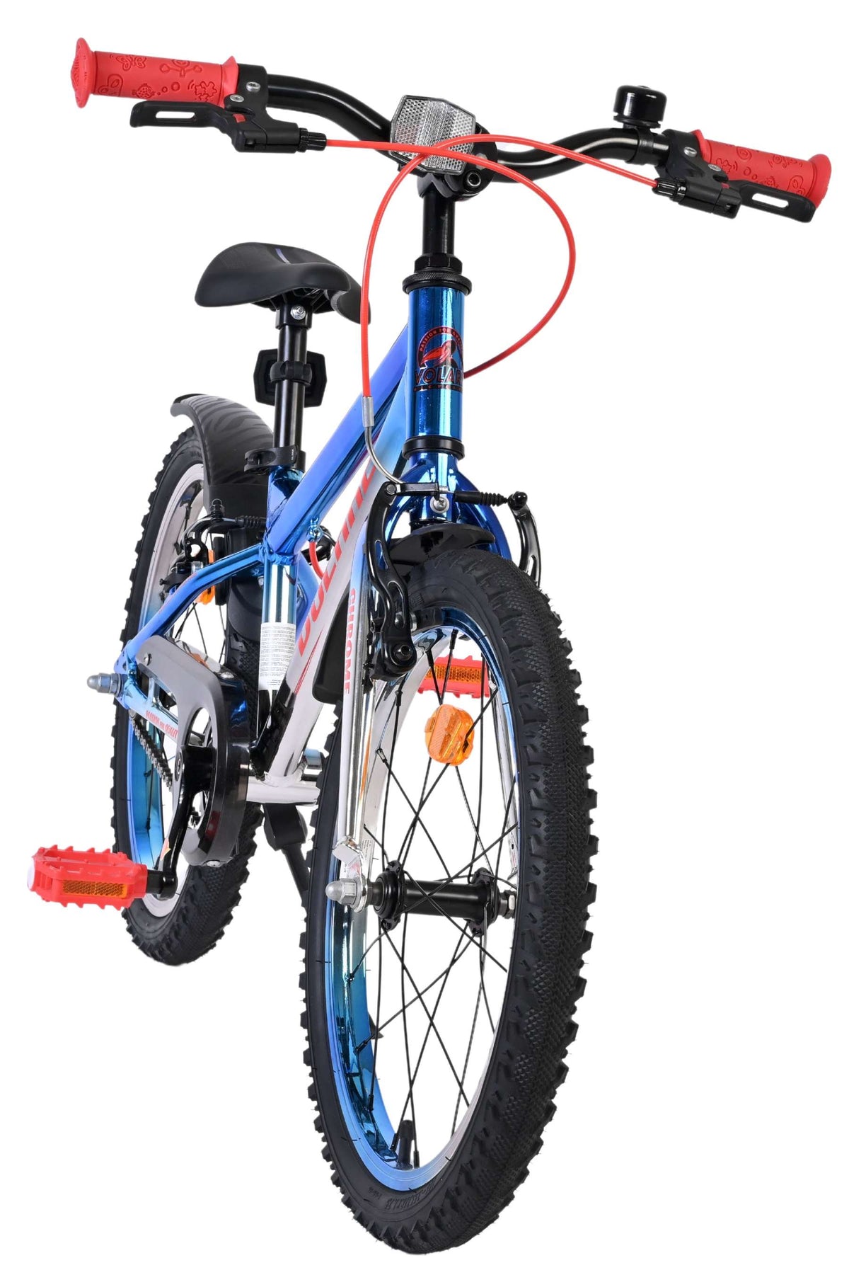 Volare Chrome Kinderfiets - Jongens - 20 inch - Blauw Zilver - 6 versnellingen