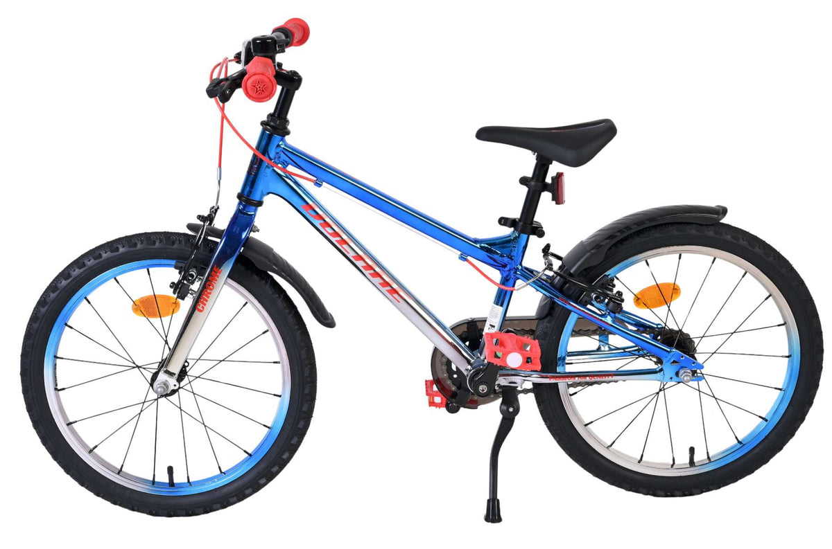 Volare Chrome Kinderfiets - Jongens - 20 inch - Blauw Zilver - 6 versnellingen