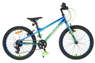 Volare Chrome Kinderfiets - Jongens - 20 inch - Blauw Groen - 6 versnellingen - Twee handremmen