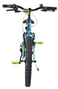 Volare Chrome Kinderfiets - Jongens - 20 inch - Blauw Groen - 6 versnellingen - Twee handremmen