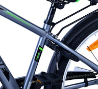 Volare Cross Kinderfiets - Jongens - 24 inch - donker Grijs- 3 versnellingen