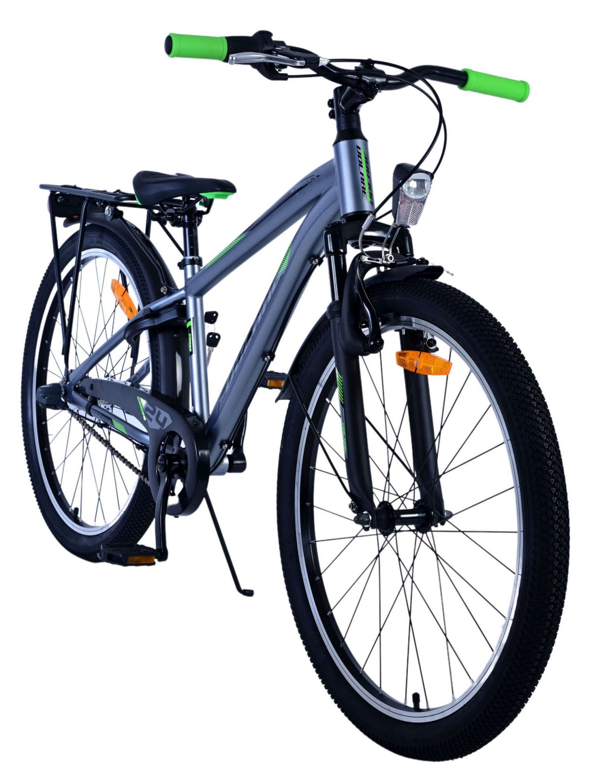 Volare Cross Kinderfiets - Jongens - 24 inch - donker Grijs- 3 versnellingen