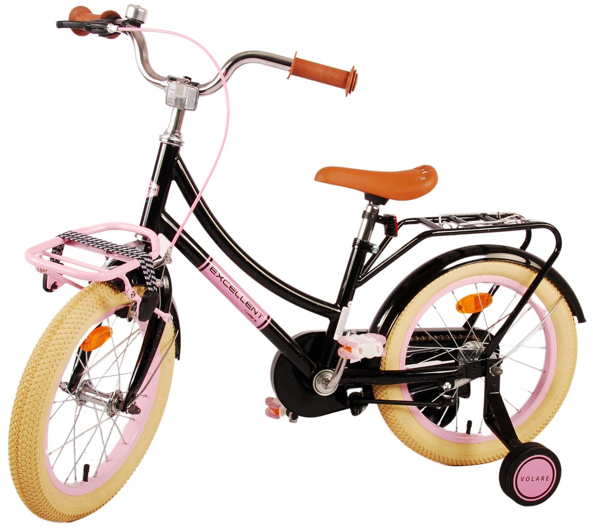 Volare Excellent Kinderfiets - Meisjes - 16 inch - Zwart