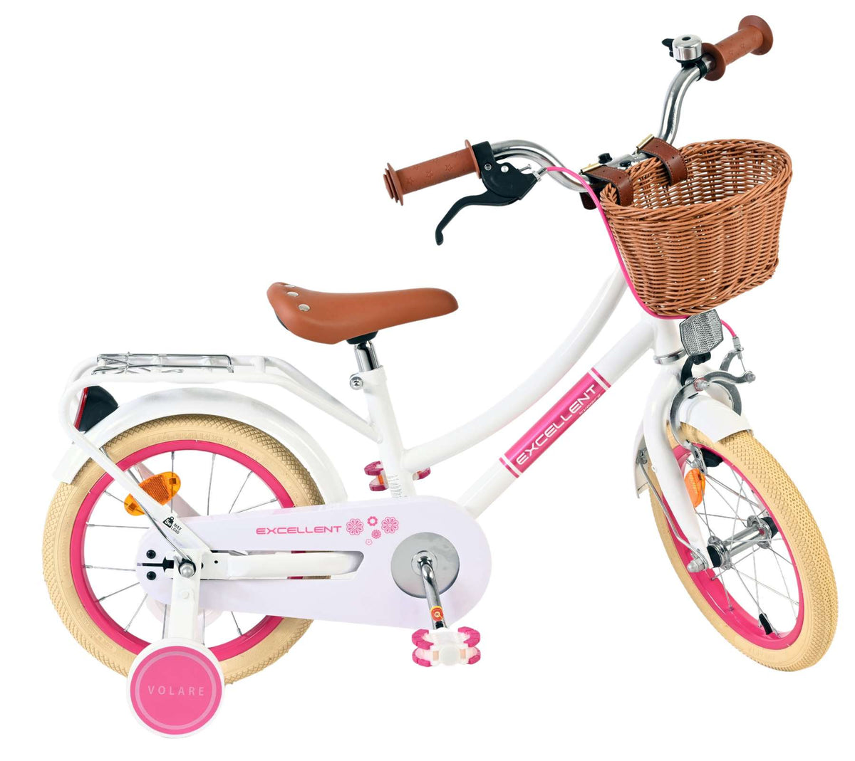 Volare Excellent Kinderfiets - Meisjes - 14 inch - Wit