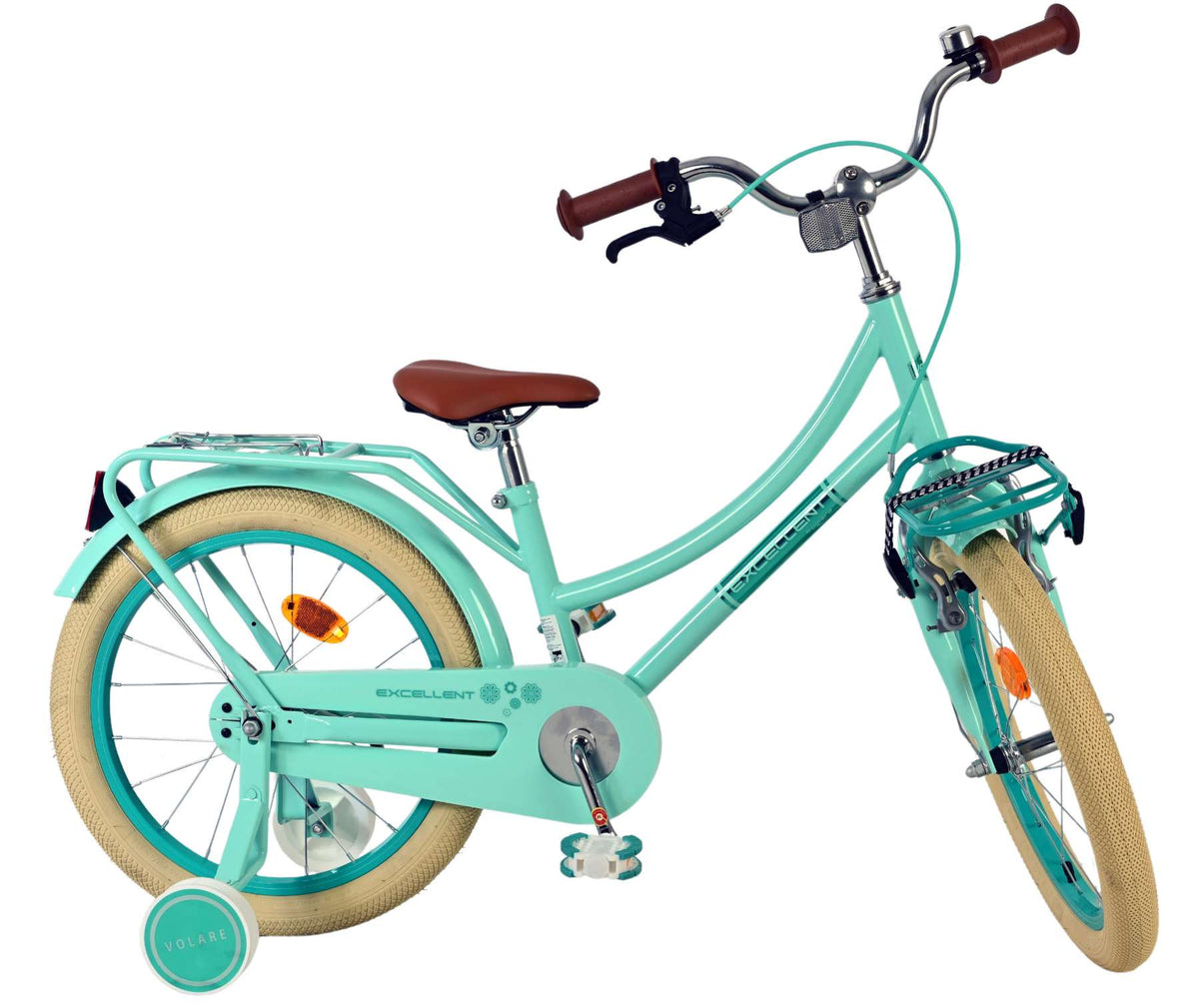 Volare Excellent Kinderfiets - Meisjes - 18 inch - Groen - 95% afgemonteerd