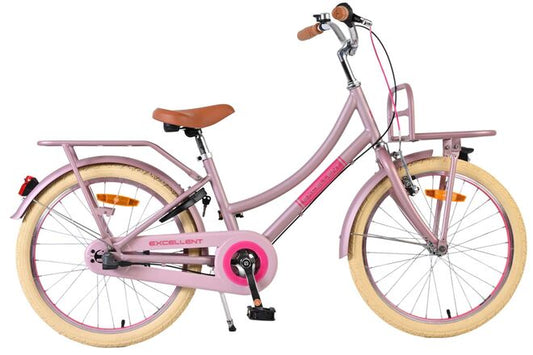 Volare Excellent kinderfiets Meisjes 20 inch Mat Roze Shimano Nexus 3 versnellingen