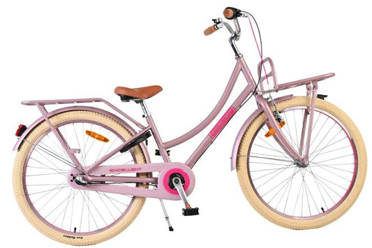 Volare Excellent kinderfiets Meisjes 24 inch Mat Roze Shimano Nexus 3 versnellingen